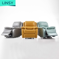 Modern Living Room Set Bedroom Lazy Leather Single Sofa Chair