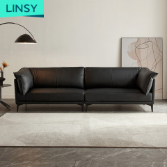 Linsy Light Luxury Modern Genuine Leather Sectional Sofa Sets For Living Room Home Furniture Sofa Tps166