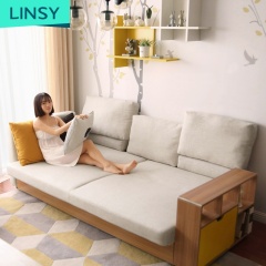 Low Price Wooden Designs Couch Sofa Bed Double With Storage