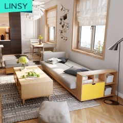 Factory Price Wooden L Shape Sofa Cum Bed Foldable With Storage