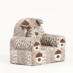 2022 new design cute dog shape foam sofa chair for kids