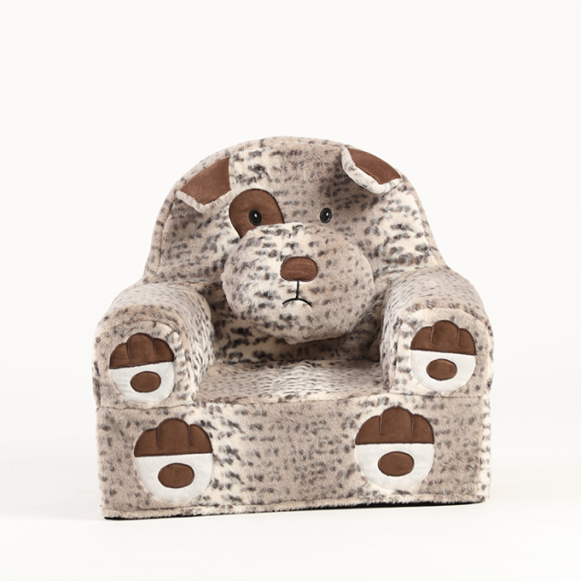 2022 new design cute dog shape foam sofa chair for kids