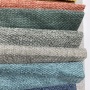 Wholesale Upholstery Fabric Polyester Chenille Touch Velvet Linen Look Sofa Fabric