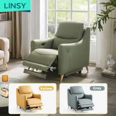 Linsy High Quality Modern Luxury Lift Sofa Chair Recliner Electric Pu Leather Sofa Chair For Sale G020
