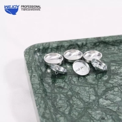 Wejoy Covered rimmed button silver smooth decorative button covers for furniture decorative