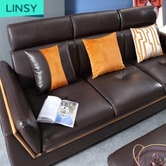 Multicolor Optional Latest Leather 3 Seats Sofas Bed