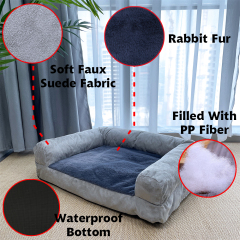 Wholesales dog beds for large dogs washable sofa foam pet bed