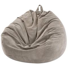 Popular Design Comfortable Storage corduroy foam knitted lazy bean bag for adults kids indoor room