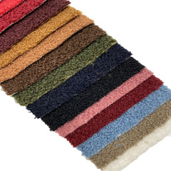 High quality plain boucle teddy fabric upholstery warm soft sherpa fleece fabric 100% polyester anti pilling for sofa upholstery