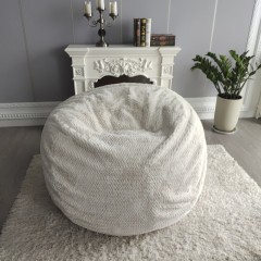 Fashion Design white soft beanbag sofa comfortable bean bag cover for temporary bed
