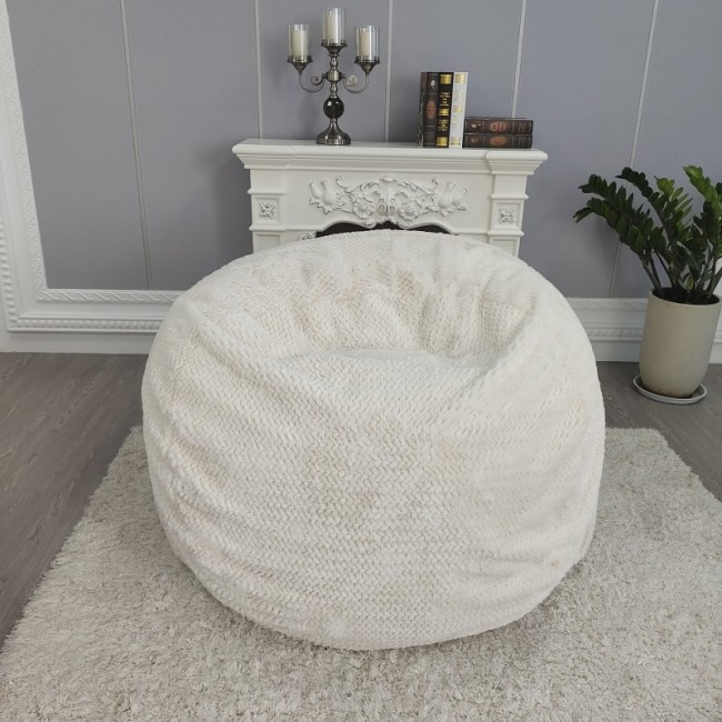 Fashion Design white soft beanbag sofa comfortable bean bag cover for temporary bed