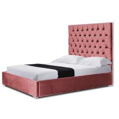 Linsy Luxury Full King Size Bed Frame Americana Camas Modernas Bedroom Furniture Set With Storage K182