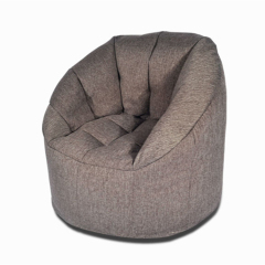 Wholesale lazy Linen Fabric single comfy bean bag for living room