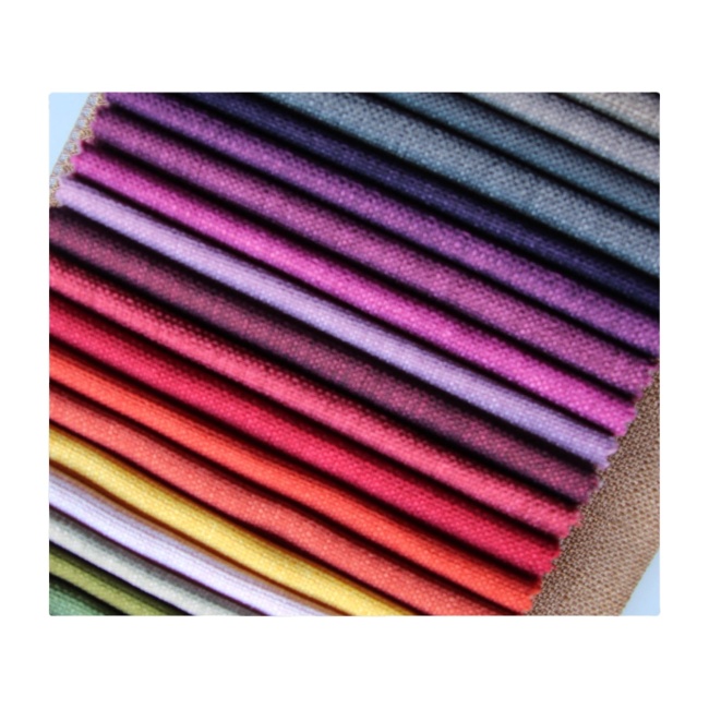100% Polyester  very affordable linen fabric M108 DUBAI  latest sofa fabrics
