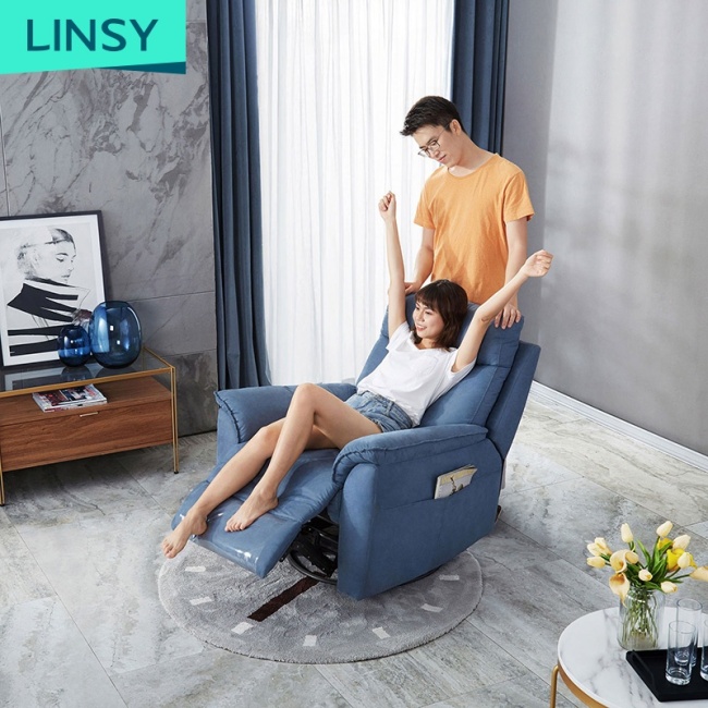 Linsy Minimalist Home Cinema Recliner Sofa Living Room Sofa Recliner Corner Fabric Sofa Set Ls170Sf2