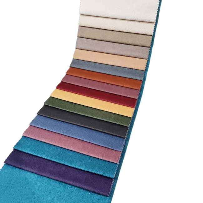 Free Sample 100% Polyester Luxury Soft Glue Embossing Design Velvet Upholstery Fabric