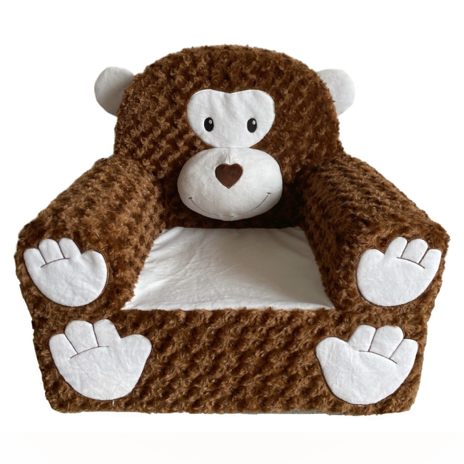 Bean Seat Foam Kids Sofa Cartoon Design Indoor Cute Monkey Shape Beanbag Sofa Comfortable Beanbag Armchair