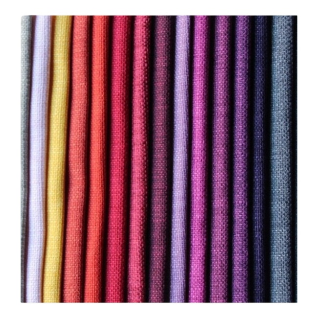 100% Polyester  automobile seat cover sofa multicolor linen fabric