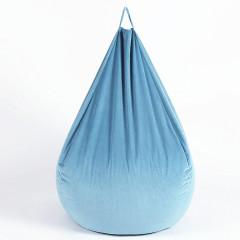 Refreshing Baby Blue Teardrop Velvet Puff Bean Bag Seat living room furniture home bean The seat OEM or ODM