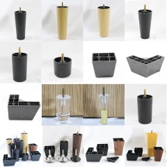 Customization all size home decorative cabinet leg plastic furniture feet legs for sofa and bed