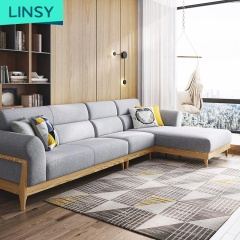 Light Luxury Furniture Living Room Sofa Combination Modern Solid Wood Frame Sofa Sectional Sofa 5 - 15 Days European Style