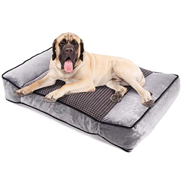 New design modern super soft indoor  all size available square pet bed