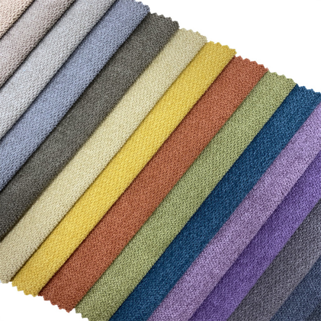 100% polyester linen look sofa cushion fabrics velvet furniture fabric