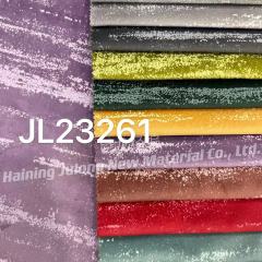 JL23261--High Quality Popular Design 100% Polyester Glue Embossed Velvet Fabric For Sofa Upholstery
