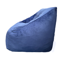 promotional navy blue velvet natalie bean bag for living home chairs