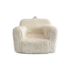 2022 popular  high density foam filled armchair for kids unique shape sponge velvet sofa chair fabric sofa