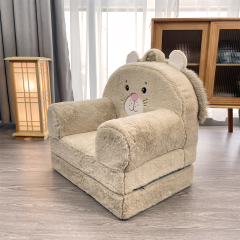special design soft faux fur lion shape convertible lounge chair bean  bag baby
