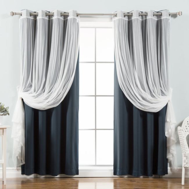 Elegant italian curtain decorative desgin decor home curtains for living room