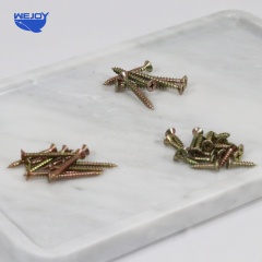 Cross Flat Head Screw Fastener High Quality Silver Style Surface Finish Color ZINC