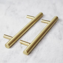 Wejoy Metal golden Tbar push pull drawer wardrobe T BAR handle kitchen cabinet pulls and knobs
