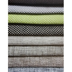 Wholesale Plaid Linen Fabric Jacquard Linen Sofa Fabric Upholtery White Polyester Or Linen Mix