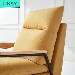 Linsy Modern Coffee Cafe Shop Nordic Gaming Fabric High Sofa Chair DY20
