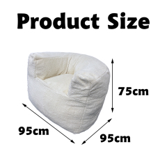 Living Room Sponge Semicircle Giant Soft Sherpa beanbag sofa cover  big sofa foam bean bags huge Semicircle Foam Sac