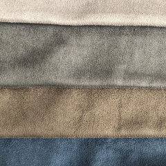 China Textile Suede Upholstery Fabric 100Polyester Spandex Suede Fake Leather Suede Fabric For Sofa