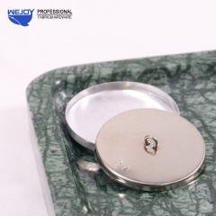 Wejoy nickel furniture hardware sofa button cover and waterproof covered rimmed button