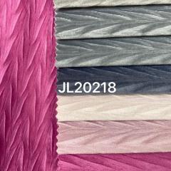 JL20218--Popular Design Good Quality 100% Polyester Holland Velvet Crumple Fabric For Home Textile