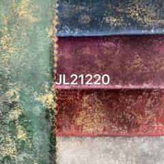 JL21220 -ZARAGOZ foil textile raw material grey  waterproof  holland velvet printed bronzed sofa cover fabric for Egypt