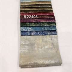JL22405-Blaek Hot selling polyester breathable gilded Dutch velvet sofa decorative cloth