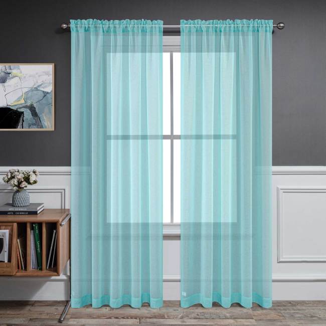 hot selling cheap curtain price 100% polyester voile fabric for windows sheer curtains
