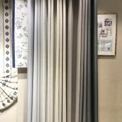 Soft 100% Blackout linen look Curtains with Coating Blackout Curtains for the livingroom