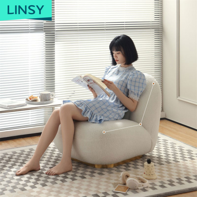 Linsy Modern Simple Lazy Leisure Tatami Couch Fabric Sofa Chair Luxury Living Room Sectional Cloud Sofa Chair Tdy80