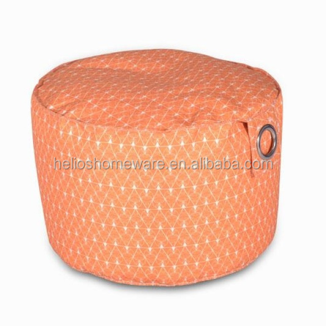Hawky Pouf Featured Waterproof Oxford Printed Round Stool