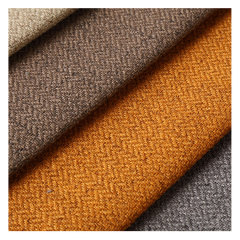 NINA Home Herringbone Upholstery Polyester Linen Look Fabric Linen Sofa Fabrics