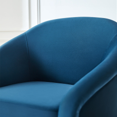 Linsy Modern Home Nordic Single Sofa Living Room Chair Minimalist Fabric Luxury Armchair RBC1K