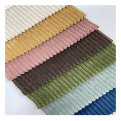 Wide Wale Polyester Corduroy Fabrics For Home Textile Corduroy Velvet Fabric for Garment Sofa