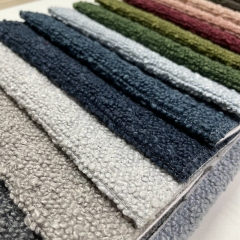 Upholstery Boucle Sofa decorative Home Deco Fabric boucle-fabric recycled polyester fleece gray fabric for furniture